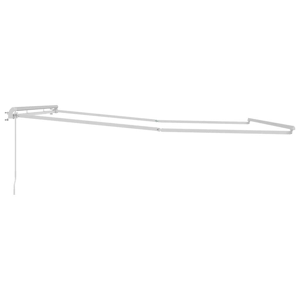 Markise Weiß 4,5 × 3,5 m Metall